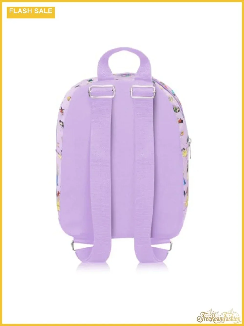 Disney Princess Mini Backpack - 10 inch Woven Canvas Daypack with Adjustable